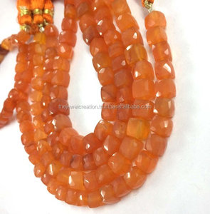 Caja facetada de cornalina Natural de 7mm y 8mm, hebra de cuentas de piedras preciosas al por mayor a precio de fábrica, compra en línea directa del mayorista DIY - Product Image 2