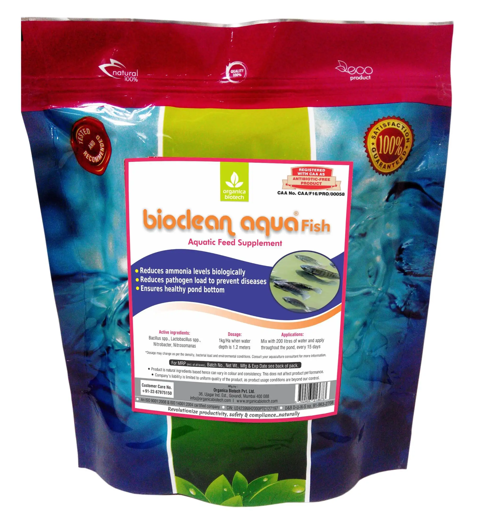 Bio mix feed supplements for tilapia fish farming