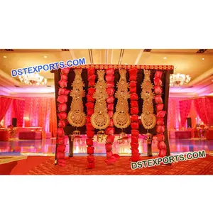 Индийские свадебные Тяжелые Вышитые ювелирные изделия фон дизайнерские вышитые занавески фон для свадебной сцены