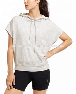 เสื้อสเวตเตอร์มีฮู้ดแขนยาวผ้าฝ้ายระบายอากาศมีซิปสำหรับผู้หญิงเสื้อสเวตเชิ้ตมีฮู้ดแบบเชือกผูก - Product Image 2