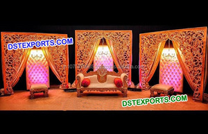 Fondo de fibra blanca para escenario de boda, Panel de Fondo Indio para escenario, último diseño - Product Image 6