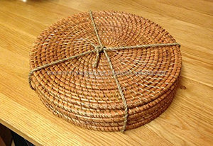 Premium <b>Round</b> Rattan <b>Placemat</b> Mats & Pads High Grade Quality & Luxury Design - Product Image 3