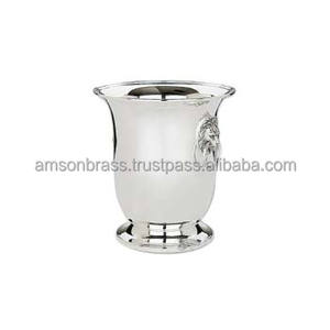 Gran calidad Barware productos enfriador de vino cubo antiguo holandés decoración del hogar aluminio brillante pulido cubo de hielo con mango - Product Image 6