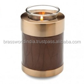 Tealight Awareness purple Cremation By Brassworld India Funeral Supplies - Product Image 3
