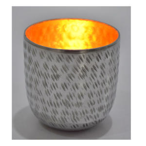 Porte-bougie élégant en fer fait à la main, 9x9x9,5 cm, pour la décoration de la maison, les mariages et les décorations de Noël, pour les cadeaux - Product Image 1