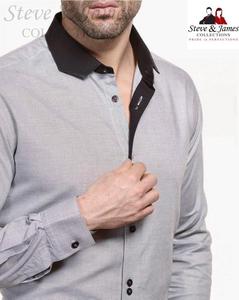 Scott's 2021 Camisa de algodón informal para hombre Diseño ajustado personalizado con cuello de camisa de Scott hecho en Tailandia para la primavera - Product Image 5