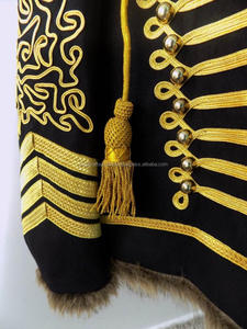 Nova moda estilo alta qualidade exigência personalizada logotipo lã tecido Hussars túnica Pelisse - Product Image 5