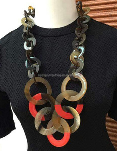 Indien Designer corne à la main collier de bijoux pour les femmes en gros 2017 - Product Image 1