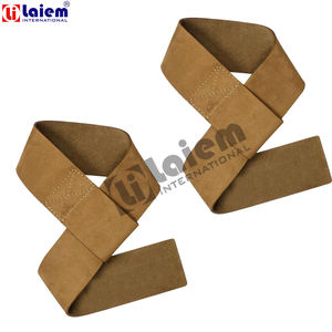 Correas de Levantamiento de Pesas de Cuero Genuino Duraderas, Color Personalizado, Talla Única para Gimnasio, Levantamiento de Pesas, Modelo LAIEM INTERNATIONAL - Product Image 3