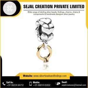 ตัวยึดลูกปัดสเปเซอร์สีเงิน - Product Image 4