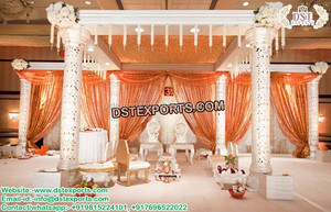 Raj Mahal plata boda Mandap Jodha Akbar estilo boda Mandap fibra Jhronka matrimonio mejor Mandaps fabricante Australia - Product Image 2