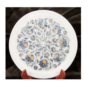 Design En Marbre Incrusté À La Main Plaque - Product Image 1