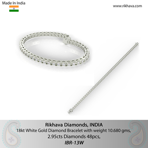 Envío gratis en compras de 2000 $ Pulsera de tenis de diamante natural para compromiso Regalos de boda y fiestas - Product Image 2