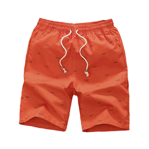 Shorts de plage en coton pour hommes, vêtements d'été, os de poisson, imprimé, taille élastique, grande taille, nouvelle collection 2020 - Product Image 2