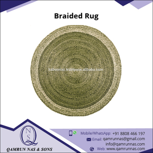 Alfombra de cáñamo trenzada de tejido plano antideslizante Reversible de lujo, forma redonda moderna súper suave para la decoración del suelo de la puerta del Hotel del hogar - Product Image 6