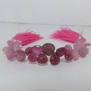 5mm 6mm rubí natural facetado corazón briolette cuentas de piedras preciosas hebras al por mayor distribuidor precio piedras proveedor tienda en línea Alibaba - Product Image 1