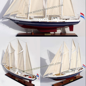 Modèle de yacht à voile en bois EENDRACHT, accessoire de jouet gonflable, GIA NHIEN CO. LTD CM0072P - Product Image 4