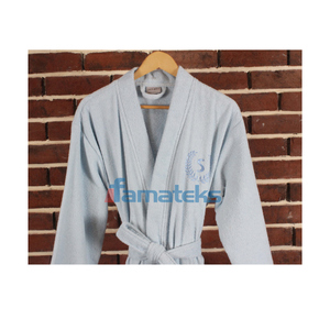 High Quality Best Price 100 Cotton Terry Quick Dry Bathrobe Eco Friendly Turkish Manufacturer - Product Image 3
