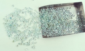 50 Uds. De cabujones redondos de piedras preciosas de Aguamarina Natural, cuentas de piedra de nacimiento de marzo para la fabricación de joyas, pulsera, collar, pendiente - Product Image 3