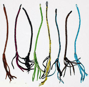 สร้อยข้อมือหนังบางทอจากเปรูกำไลทรงตัวเลขสีสำหรับงานแต่งงานปลายปากกาหมึกซึมสีทองประดับไข่มุกเพชร - Product Image 1