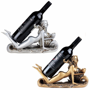 Porte-bouteille de vin en métal vintage écologique pour fête - Product Image 4
