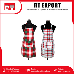 Delantal de cocina de algodón 100%, Tira ajustable promocional con bolsillos, Babero con logotipo personalizado, sin mangas - Product Image 6