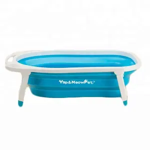 plastic dog wash tub Rectangular Foldable plastic dog bath