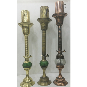 Cachimba Boury de Latón Oxidado y Vidrio Farida Boury - Product Image 1