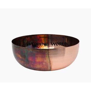 ชามทำเล็บเท้าทองแดงแบบโค้งมน,ชามสำหรับเล็บเท้าทำมือทองแดง - Product Image 1