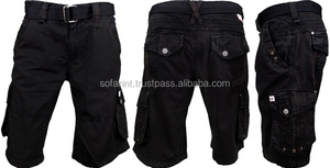 Shorts cargo noirs Shorts cargo pour hommes Shorts cargo multi-poches - Product Image 2