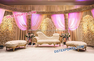 Indian Wedding Peacock Panel Wedding Fiber <b>Backdrop</b> Panel <b>Frames</b> Different <b>Backdrop</b> Panels Manufacturer - Product Image 3