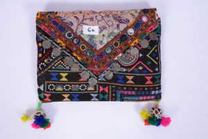 100% coton sac à bandoulière pochette indien Banjara Boho Hippie fait à la main brodé multicolore au prix de gros - Product Image 6