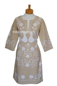 Vestido Mexicano Bordado Estilo Boho con Motivos Florales Otoñales Vintage, Superventas en Línea - Product Image 6