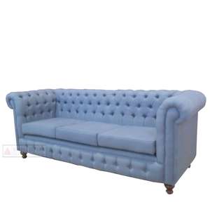 เฟอร์นิเจอร์ของ Strauss เชสเตอร์ฟิลด์โซฟา3ที่นั่งสำหรับห้องนั่งเล่น - Product Image 1