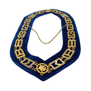 Wholesale Store Gold Master Mason Masonic Blue lodge Chain Collar