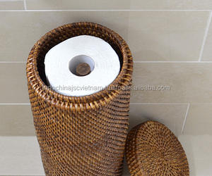 Portarrollos de Papel Hecho de Ratán 100% Natural en Vietnam - Product Image 3