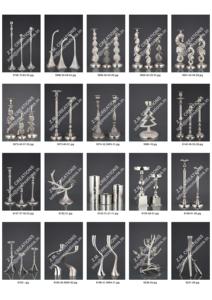 Venta caliente nuevo diseño de cristal mesa de aluminio Metal candelabro tendencia hogar sala de estar Hotel candelabro - Product Image 4