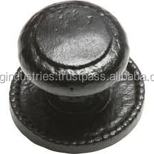 Perilla de puerta decorativa negra ovalada de OMG Industries, manija de puerta de armario, manija y perillas de muebles antiguos - Product Image 3