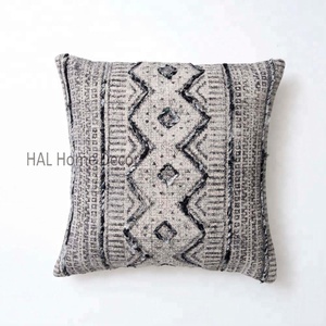 Wholesale Home Decorative Designer <b>Pillow</b> <b>Case</b> Covers, Custom Block Printed Latest Design Cushion Covers - Product Image 1