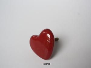 Perilla de cerámica de flor pintada a mano en rosa, disponible en otros colores y patrones - Product Image 5