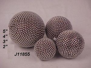 Vente chaude Antique Fini Boules Décoratives En Métal À La Main Décor À La Maison En Métal Sculptures Fête D'anniversaire Décoration Boules - Product Image 5