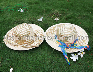 Promoción Unisex Moda Plain Seagrass Straw Floppy Summer Sun Hat con logotipo personalizado - Product Image 1