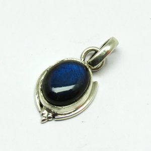 Adorable pendentifs en argent Sterling 925 bleu Labradorite, bijoux en argent Sterling, bijoux en argent frais - Product Image 1