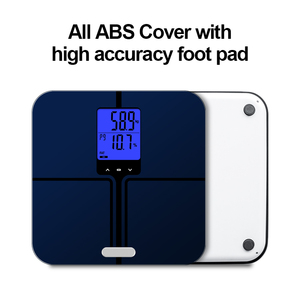 Balance de graisse corporelle électronique 7 en 1, modèle d'usine CE, grand LCD, avec plateforme en verre de Film divers, analyseur numérique - Product Image 4