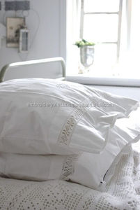 ชุดเครื่องนอนปักมือ, ผ้าปูที่นอนเย็บริมผ้า 100% ผ้าฝ้าย, ผ้าปูที่นอน 100% ผ้าลินิน ทำด้วยมือ - Product Image 3