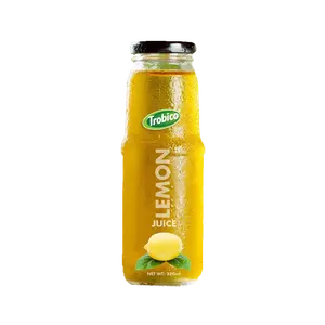 OEM飲料メーカー250mlガラス瓶レモンフルーツジュースドリンク