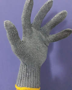 Guantes DE TRABAJO grises de polialgodón de 500g para uso en construcción Guantes DE SEGURIDAD antideslizantes y antiestáticos - Product Image 5