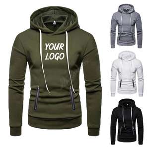 เสื้อกันหนาวมีฮู้ดกันน้ำมีซิปสำหรับผู้ชาย, เสื้อกันหนาวมีฮู้ดแขนยาวทรงสลิมฟิตสำหรับฤดูหนาวขนาดใหญ่ - Product Image 6