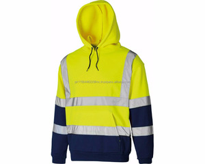 Ropa de trabajo de alta visibilidad al por mayor, sudadera con capucha personalizada para hombre, ropa de trabajo de alta visibilidad superventas, Sudadera con capucha de seguridad del fabricante - Product Image 1