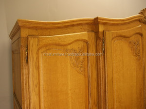 Armario de madera maciza Vintage antiguo francés, armarios de dormitorio de cuatro puertas, dormitorio de caoba - Product Image 5